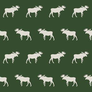 buffalo plaid moose tan and green fabric 