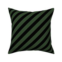 diagonal stripe fabric hunter green and black fabric