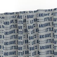 navy on grey - Little and Brave 