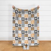 Fearfully and Wonderfully Made - Patchwork woodland quilt top  (V2)