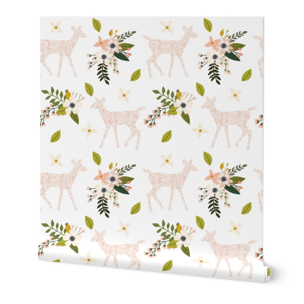 blush sprigs and blooms fawn // small