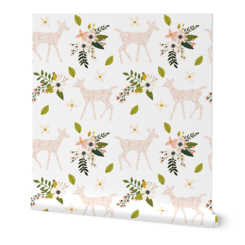 blush sprigs and blooms fawn