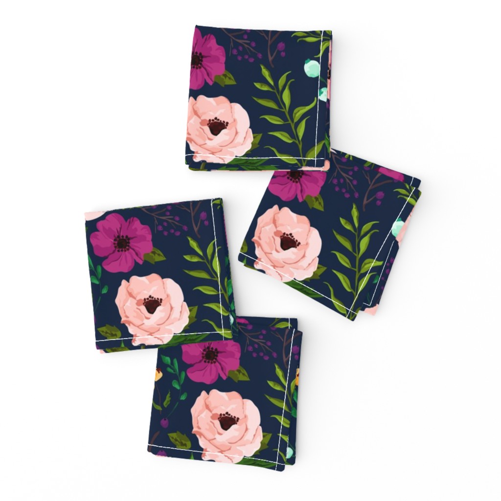 Josie Meadow Floral on Navy