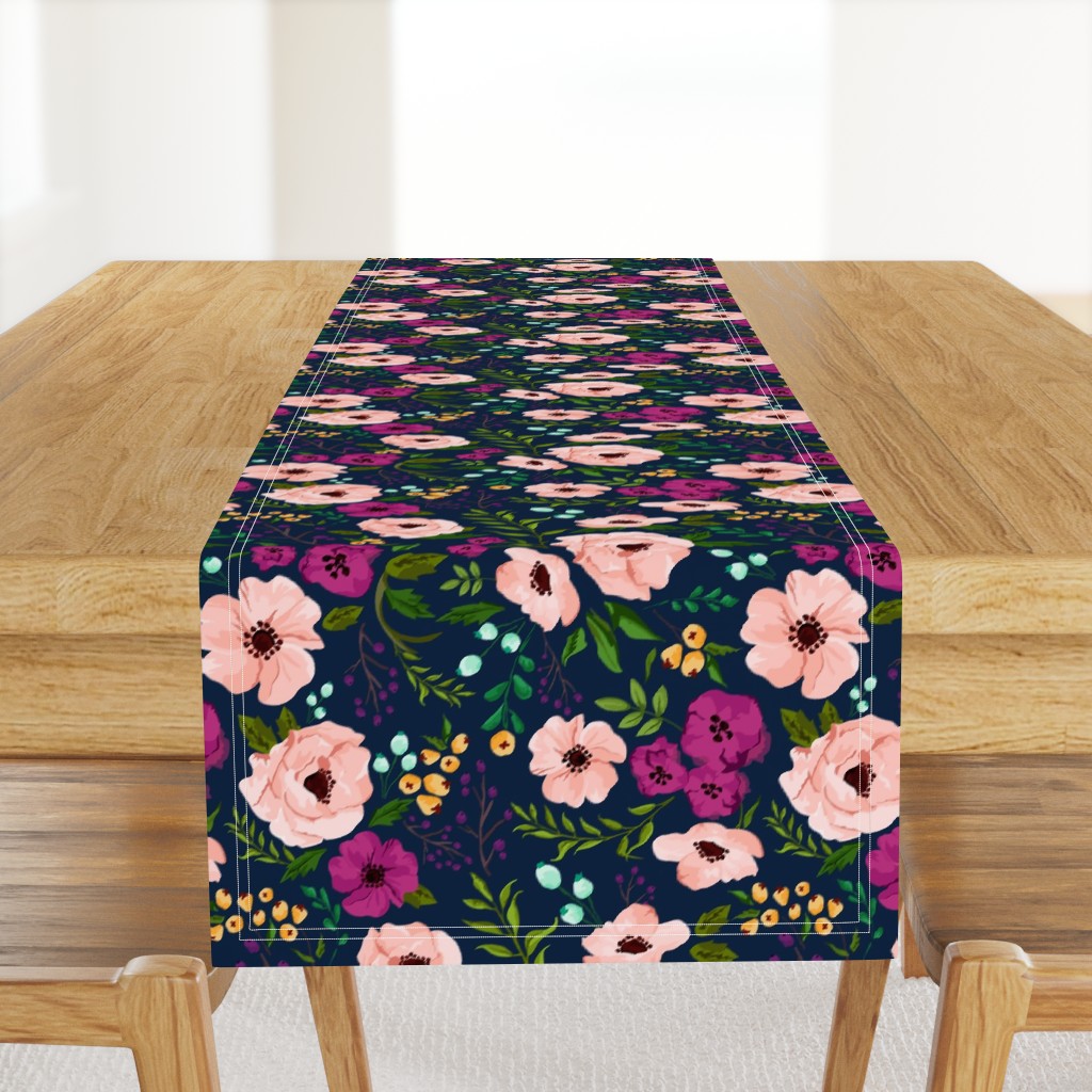 Josie Meadow Floral on Navy