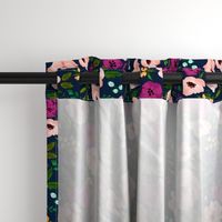 Josie Meadow Floral on Navy