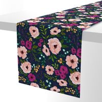 Josie Meadow Floral on Navy