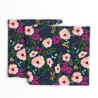 Josie Meadow Floral on Navy