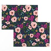 Josie Meadow Floral on Navy