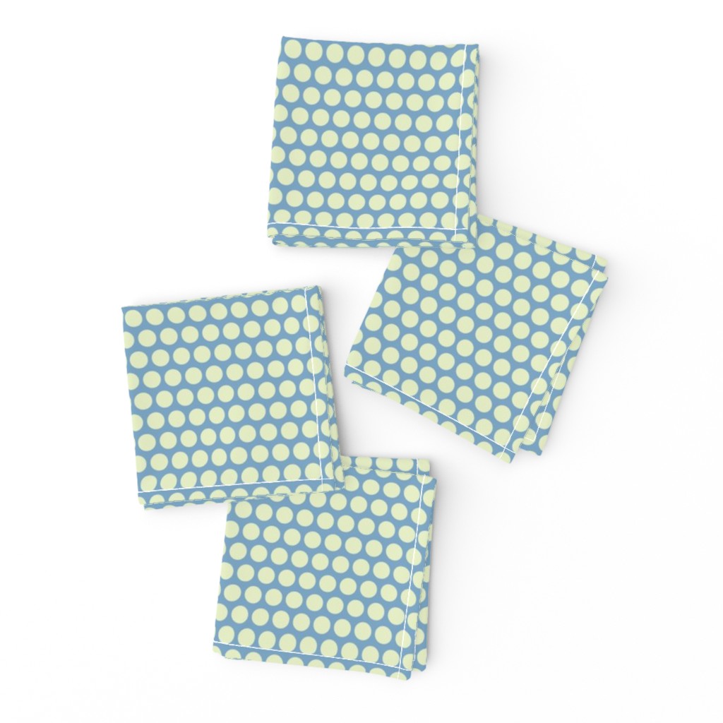 baby elephant light blue cream polka