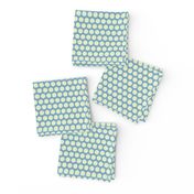 baby elephant light blue cream polka