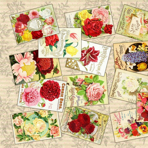 Tea Towel-Vintage Seed Catalogs