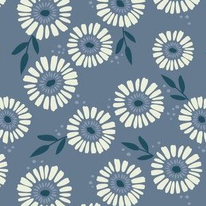 Daisy Patch Periwinkle