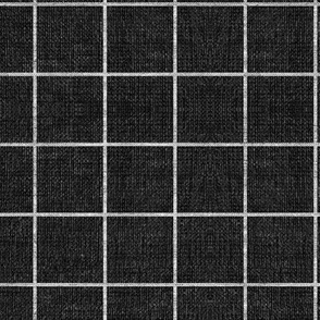 FRENCH_LINEN_GRID_BLACK SMALL