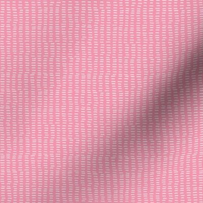 Carthusian Pink Stitches on Light Pink