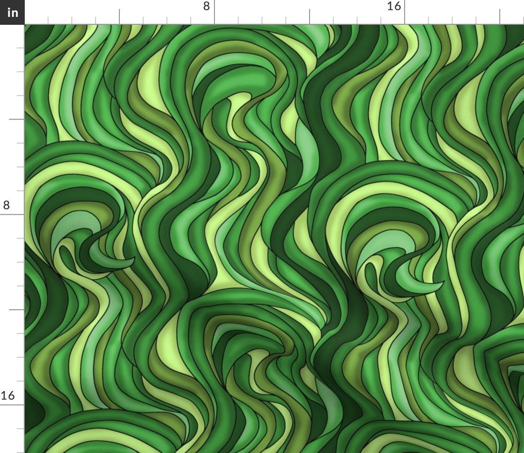 Waves of green grass