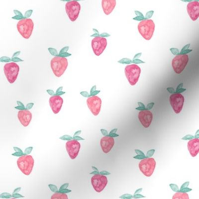 watercolor strawberries 