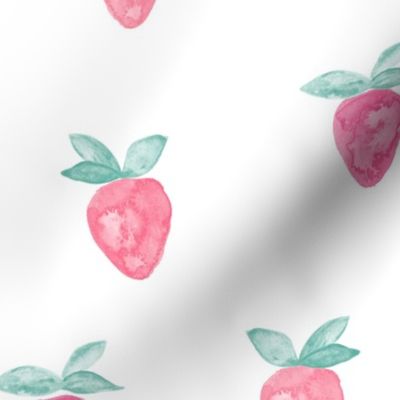 (large) watercolor strawberries 