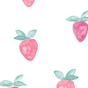 (large) watercolor strawberries 