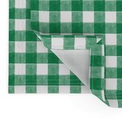 St. Patricks day plaid (small scale) - green gingham check