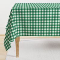 St. Patricks day plaid (small scale) - green gingham check