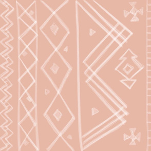 Tribal in Peach 