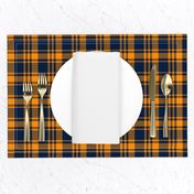 Plaid || The great outdoors - navy and orange