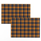 Plaid || The great outdoors - navy and orange