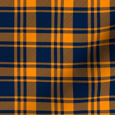 Plaid || The great outdoors - navy and orange