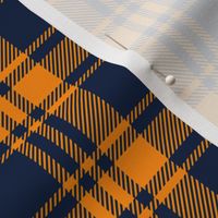 Plaid || The great outdoors - navy and orange
