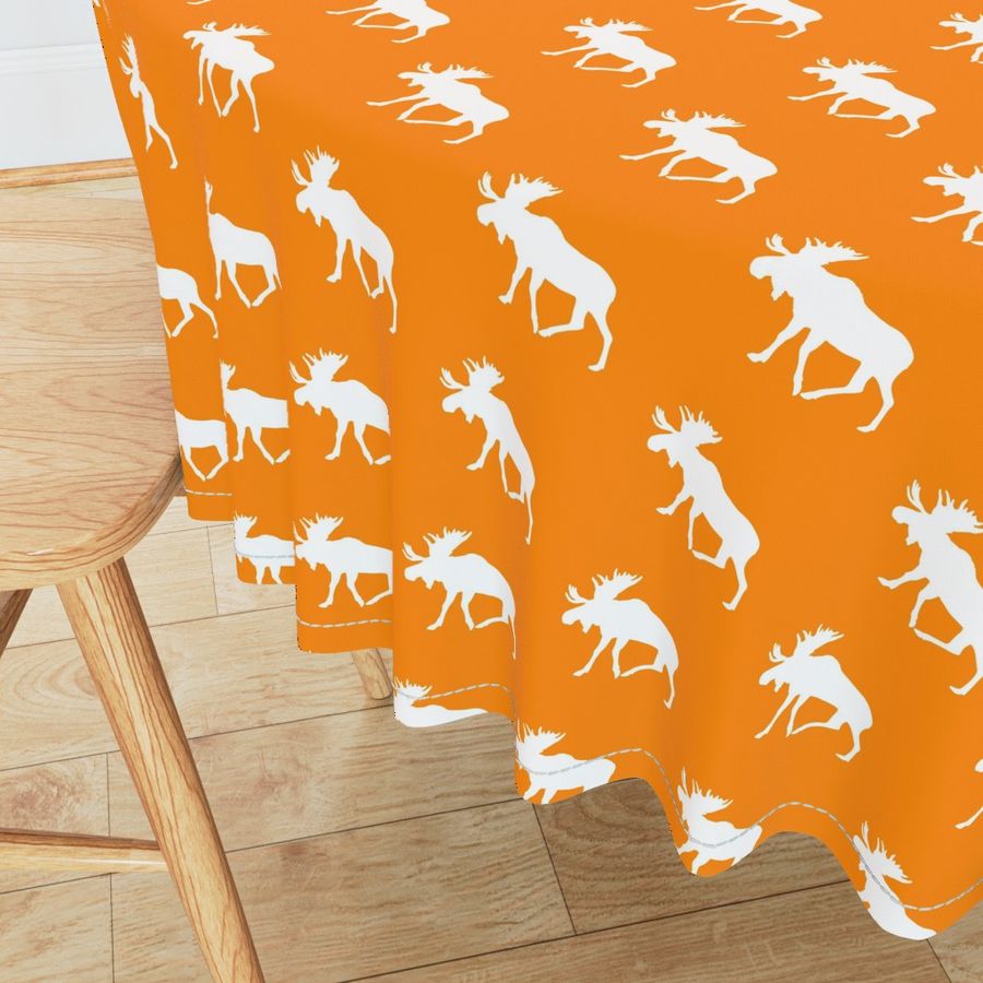 moose on orange || the great outdoors collection