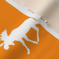 moose on orange || the great outdoors collection