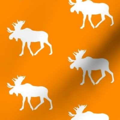 moose on orange || the great outdoors collection