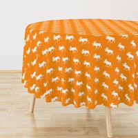 moose on orange || the great outdoors collection