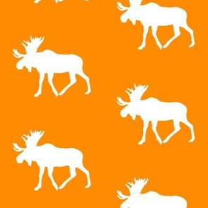 moose on orange || the great outdoors collection