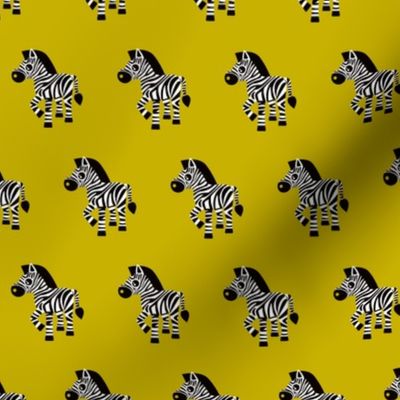 Sweet pastels african zebra safari cool trendy animals design for kids soft gender neutral ochre yellow