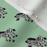 Sweet pastels african zebra safari cool trendy animals design for kids soft mint gender neutral