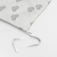 Monochrome love hearts sweet baby valentine or lovers design 