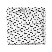 Monochrome love hearts sweet baby valentine or lovers design 