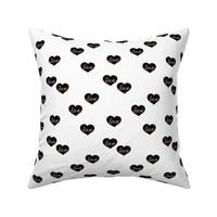 Monochrome love hearts sweet baby valentine or lovers design 