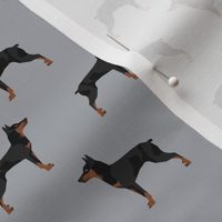 miniature pinscher dog fabric best dogs design - quarry grey