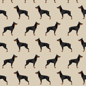miniature pinscher dog fabric best dogs design - sand