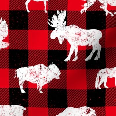 Cabin Buffalo Plaid Red Black