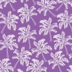 Palm Trees in Violet - LARGE