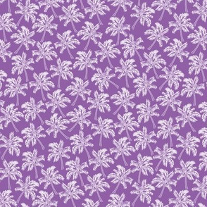 Palm Trees in Violet - SMALL