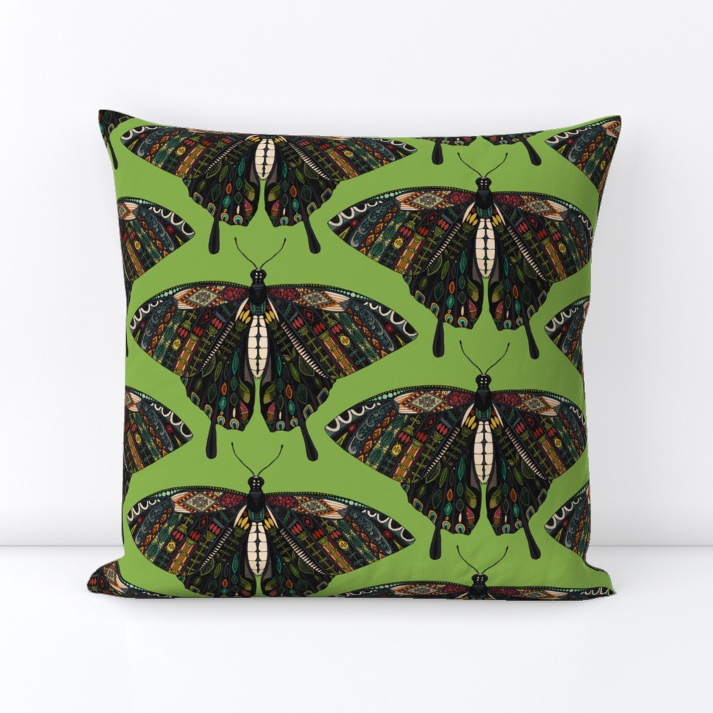 swallowtail butterfly green