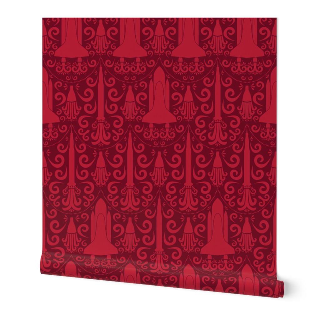 Rocket Science Damask (Red)