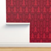 Rocket Science Damask (Red)