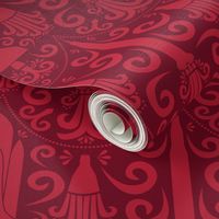 Rocket Science Damask (Red)