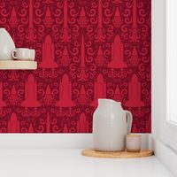 Rocket Science Damask (Red)