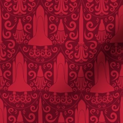 Rocket Science Damask (Red)